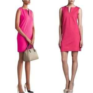 Kate Spade Fuchsia Pink Sheath Midi V-Neck Women's Dress Size 4